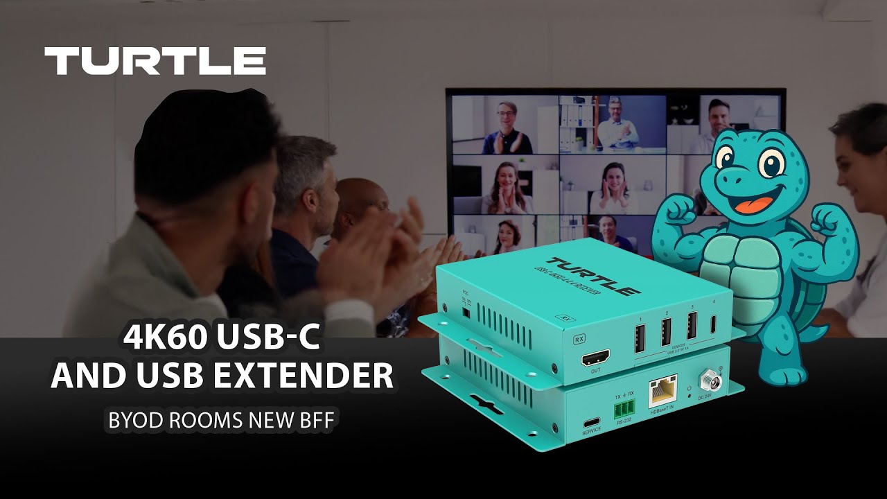 Turtle AV USB-C 4K60 4:4:4 & USB 2.0 Video Extender Walk-Through & Quick Setup Guide