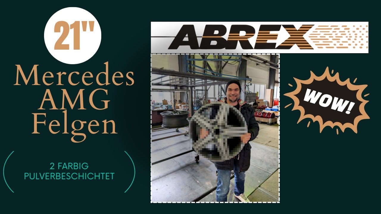 21 Zoll Mercedes AMG Felgen - 2 farbig Pulverbeschichten (So gehts richtig)