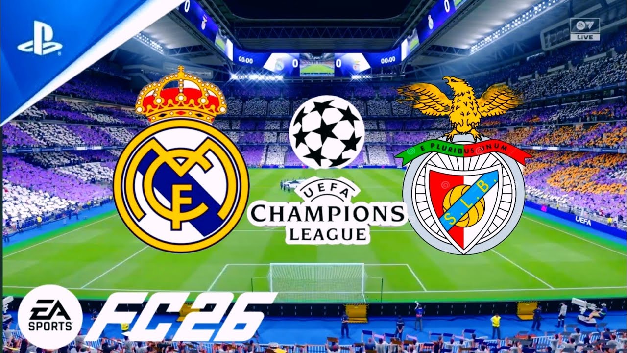 Real Madrid vs Benfica UEFA champions league FC 26