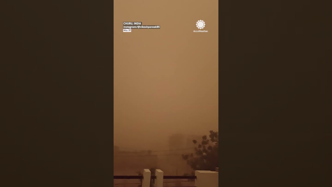 Watch Haboob Dust Storm Overtake Churu, India