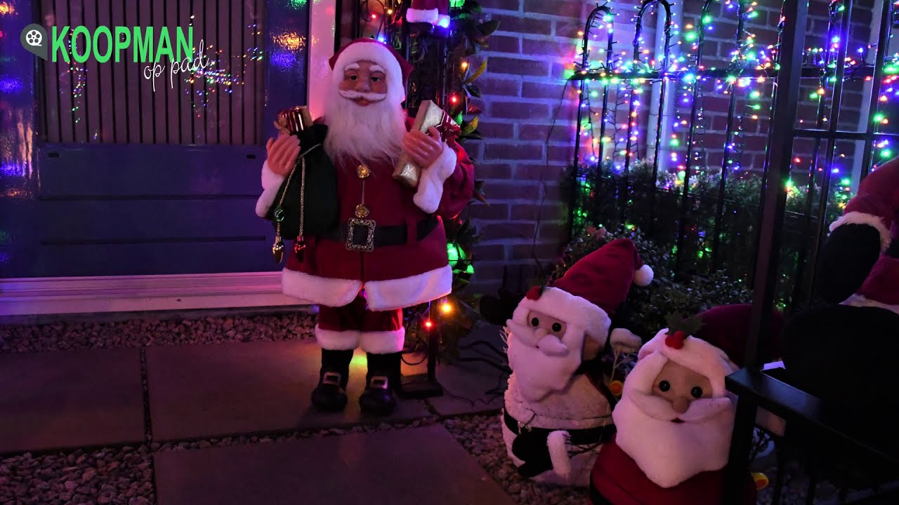 Verlichte kersttuin in Koopman op pad