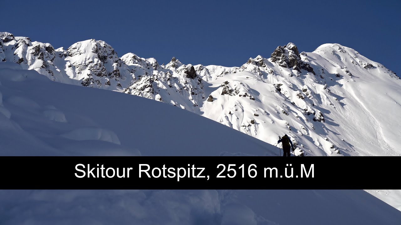 Skitour Rotspitz / St. Antönien, 2516 m.ü.M