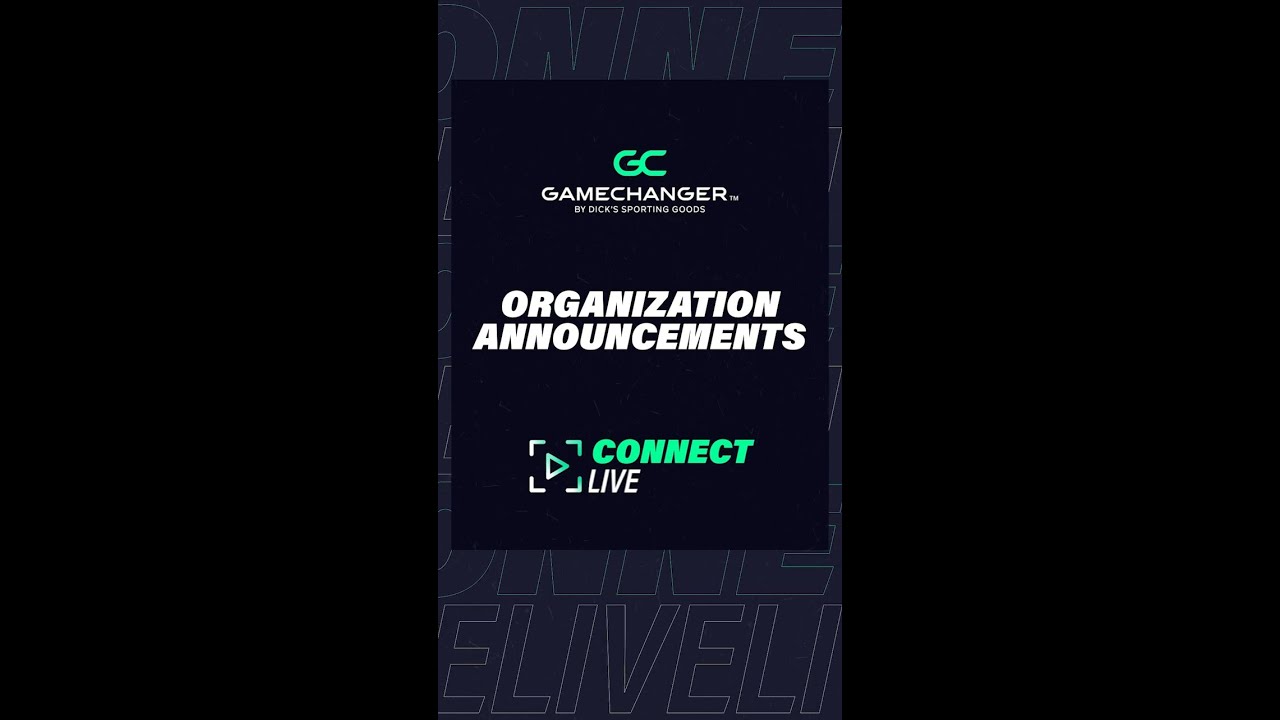 Org Announcements Now on GameChanger