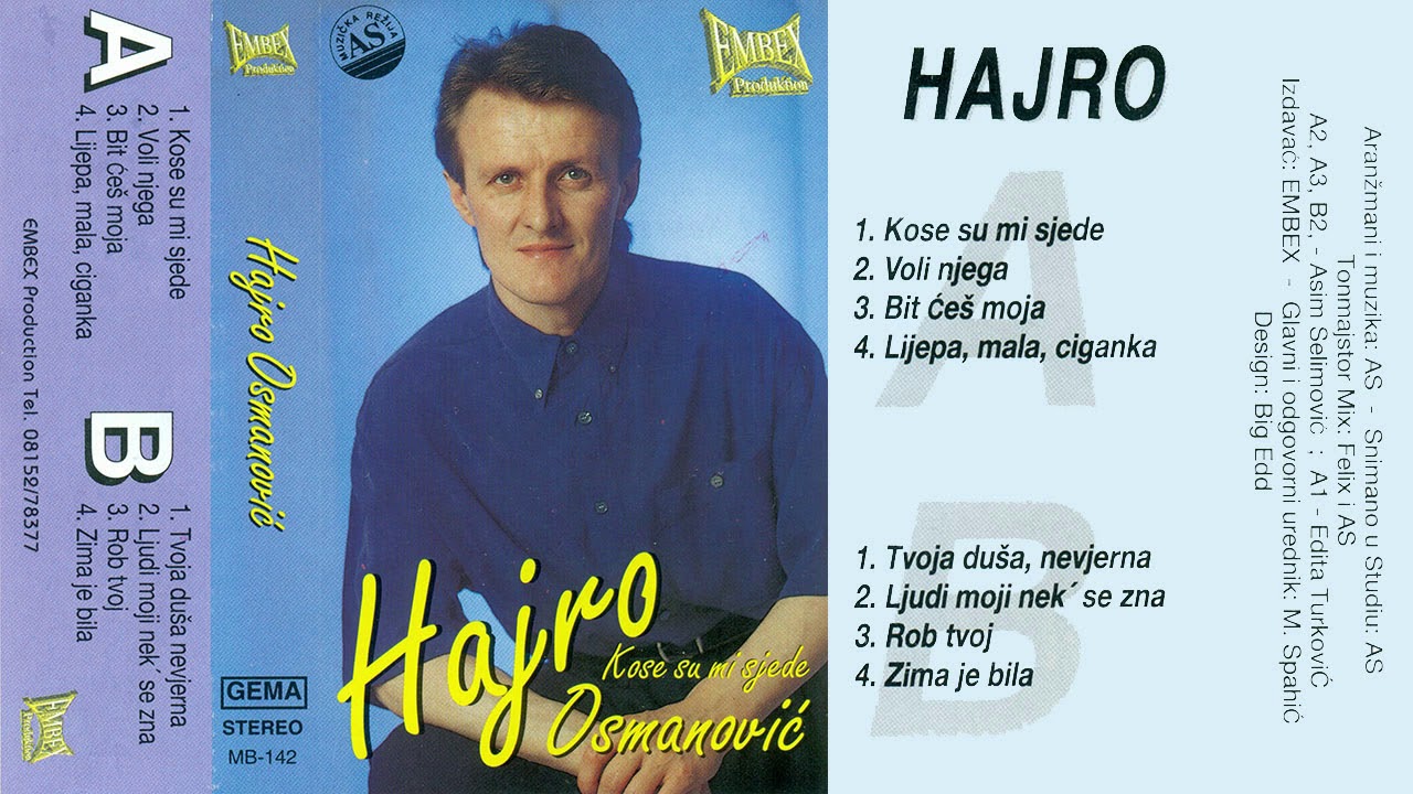 Hajro Osmanovic - Tvoja dusa nevjerna - (Audio 1997.)