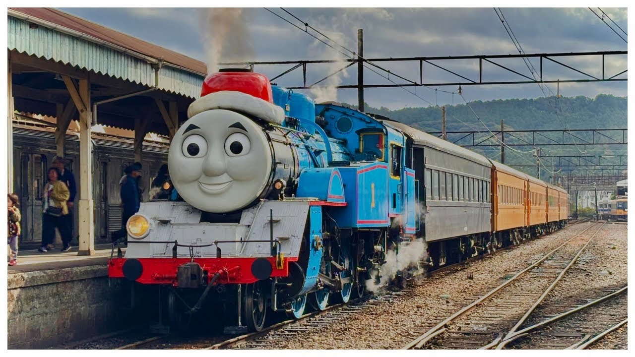 【大井川鐵道】運転再開！特急トーマス号クリスマス仕様🎄🎅　新金谷駅発車