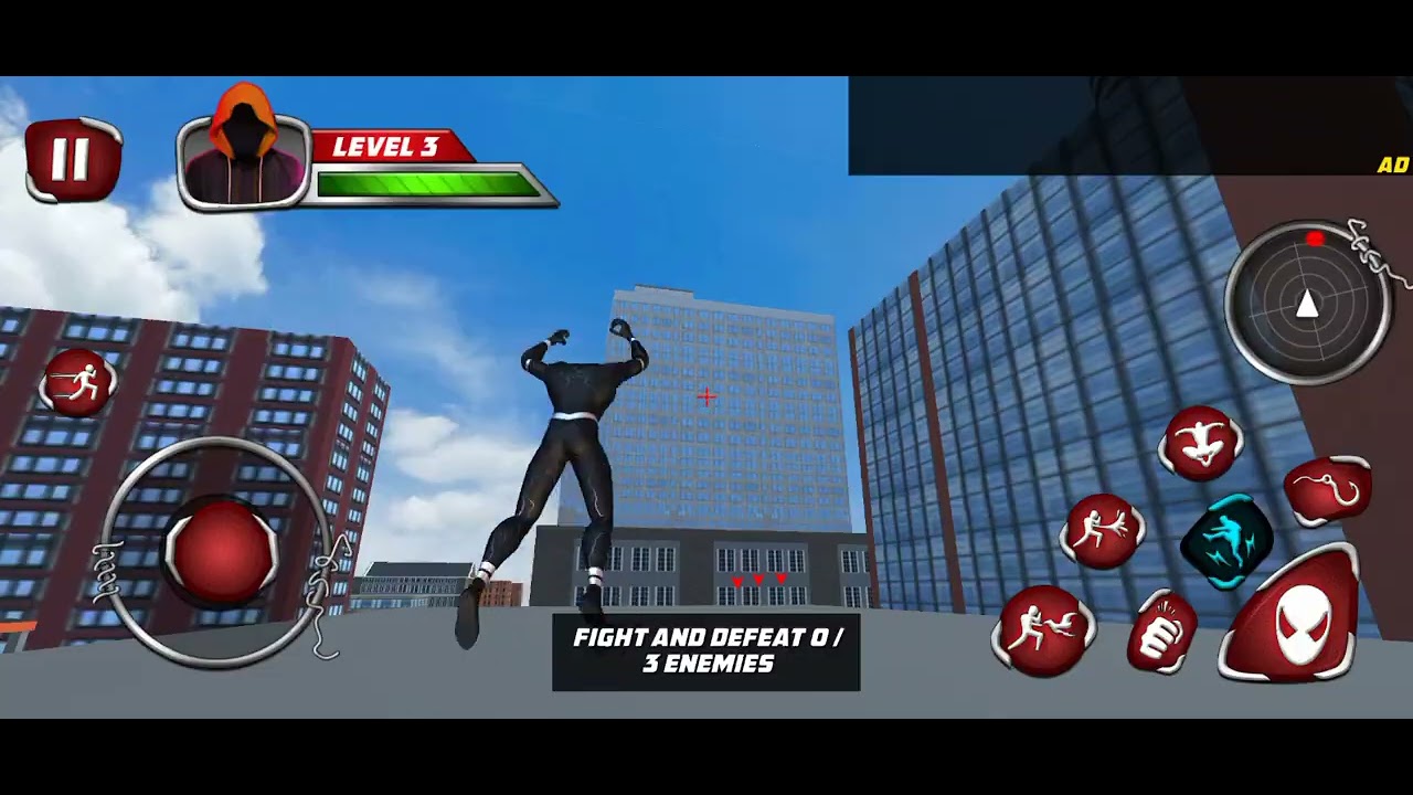 Playing Black Spider Hero