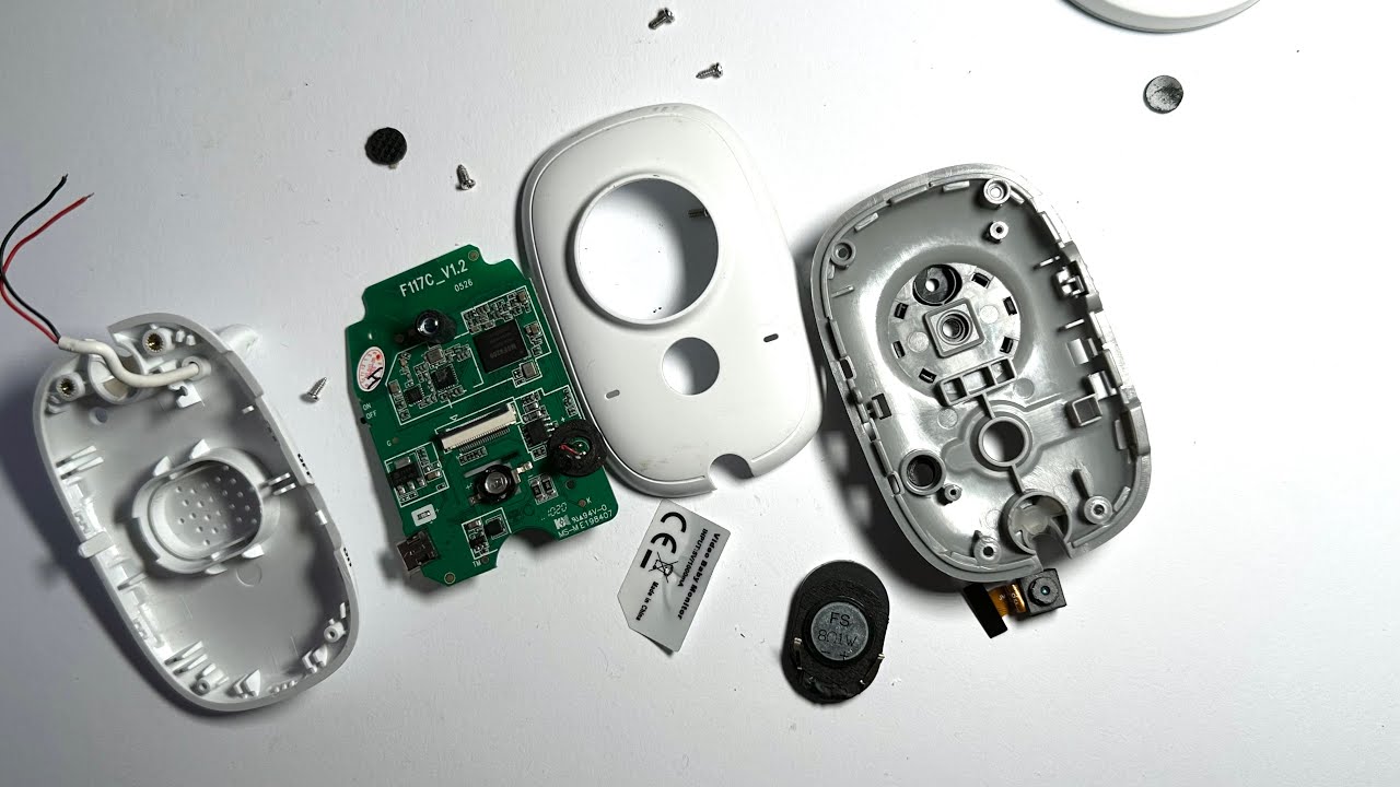 Video baby monitor camera disassembly