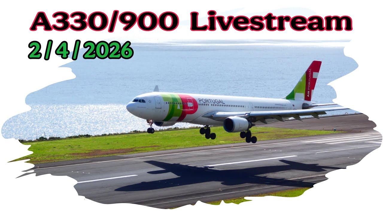 MADEIRA LIVE AIRPORT A330 + KC 390 SHOW / LPMA
