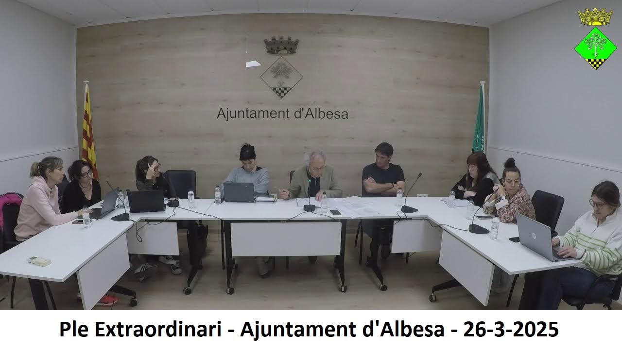 Ple Extraordinari - Ajuntament d´Albesa  - 26-03-2025