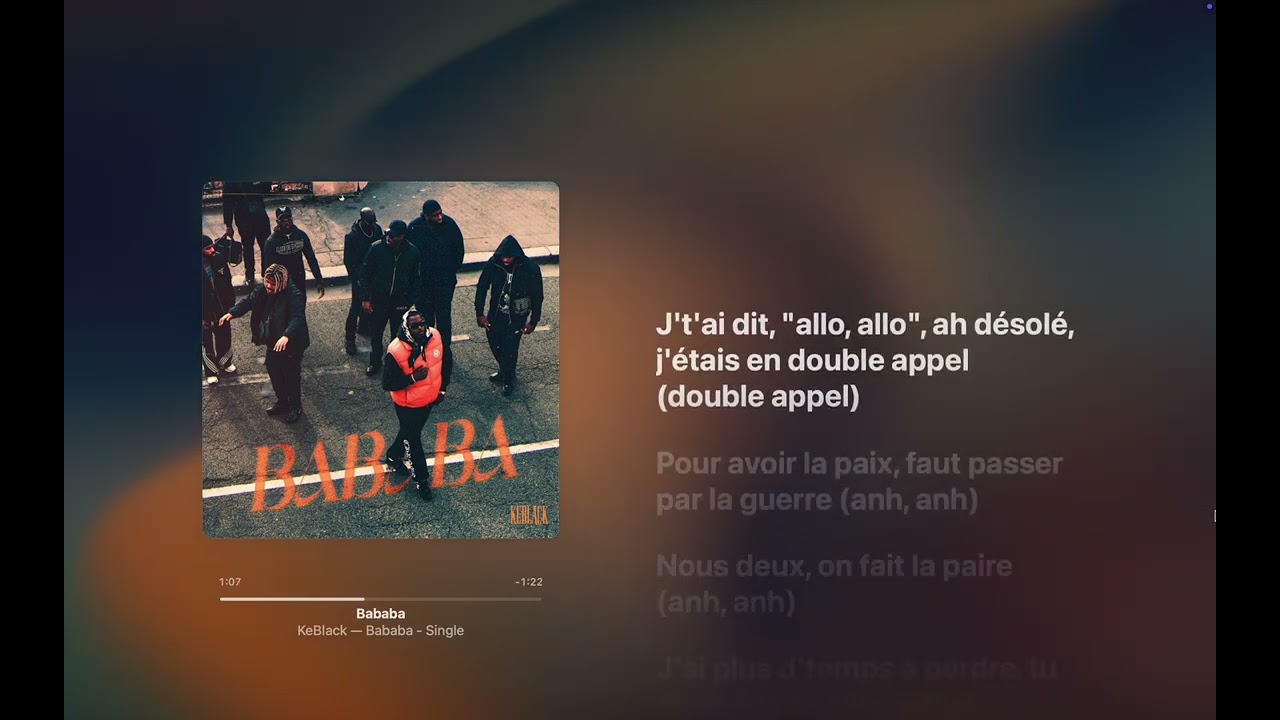KeBlack - Bababa (Paroles)