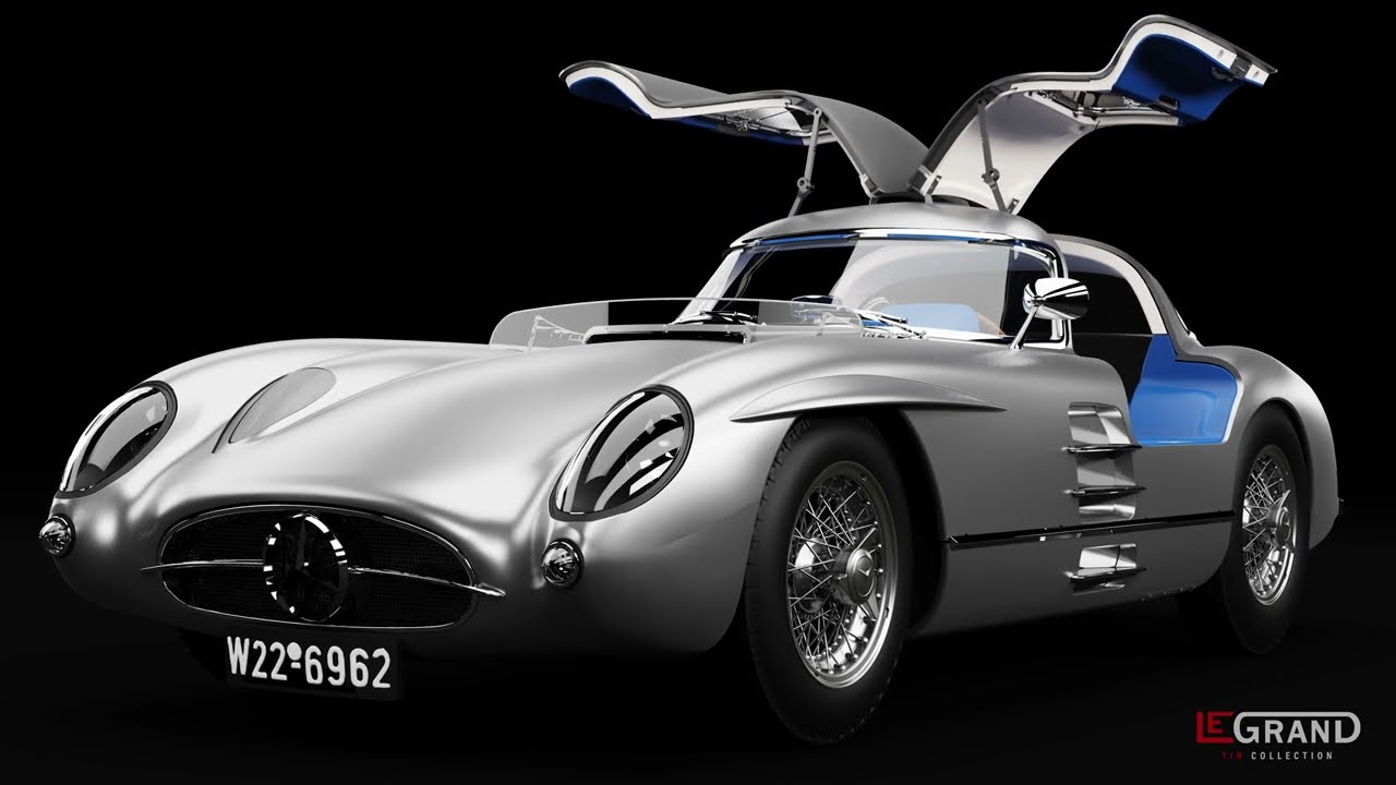 LEGRAND 1/8 Mercedes-Benz 300 SLR Uhlenhaut Coupé - 3D Video in 4K