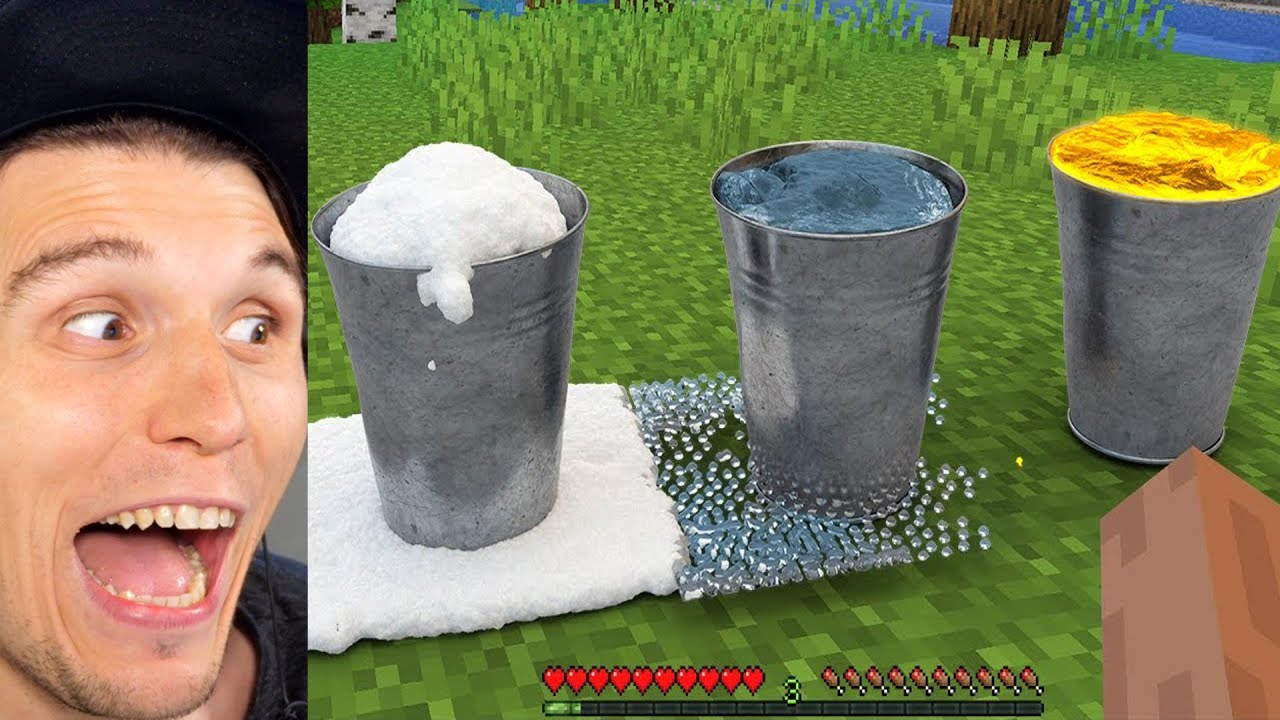 Paluten REAGIERT auf Minecraft LAVA vs. Schnee vs. Wasser (Minecraft Memes)