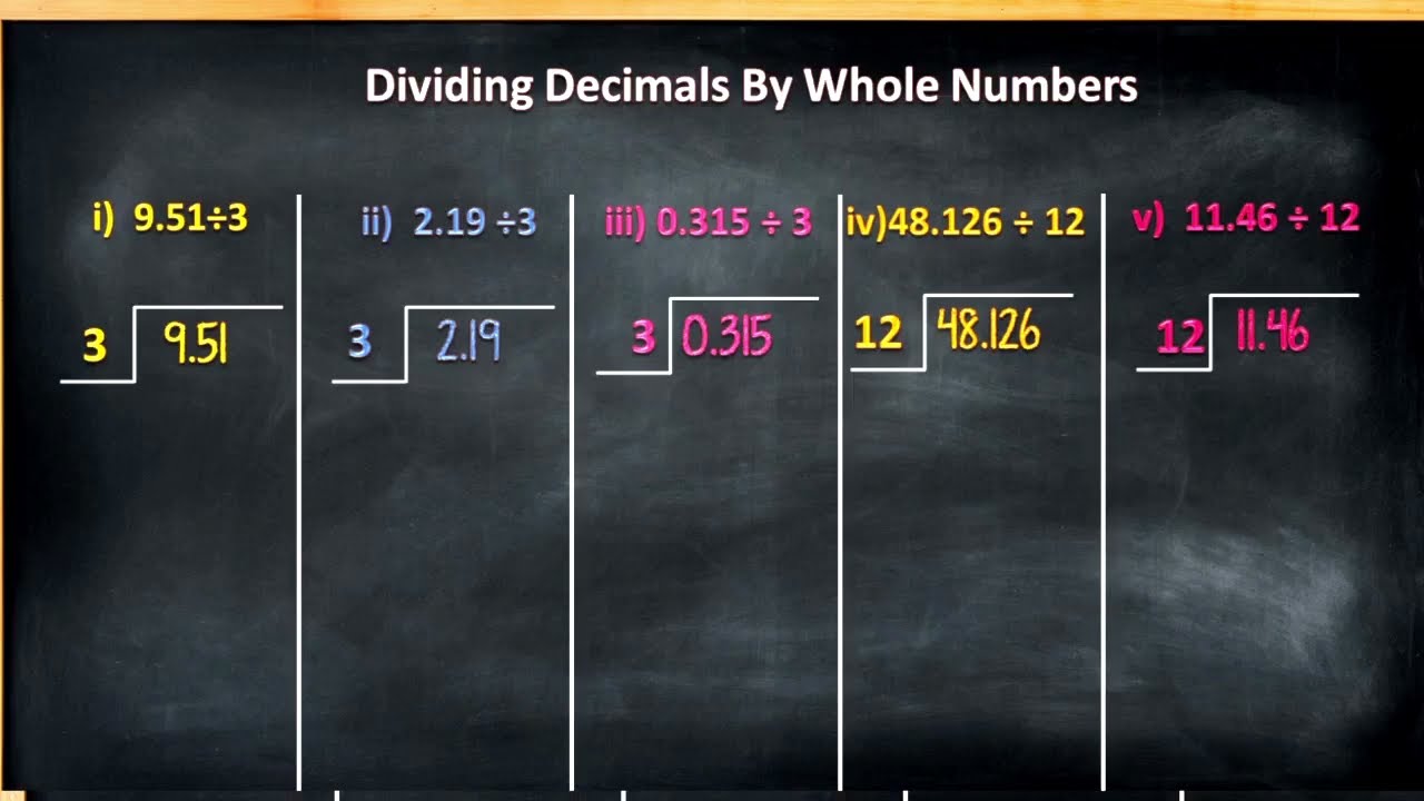 Dividing Decimals by Whole Numbers Explained in Urdu with Practice Task