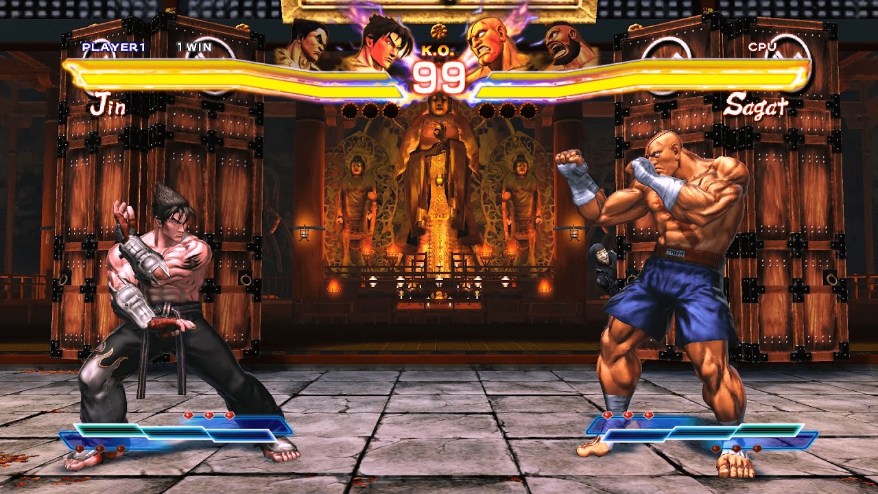 Jin & Kazuya vs Sagat & Zangief (Hardest) - Street Fighter X Tekken