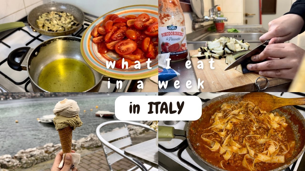 what i eat in a week in italy