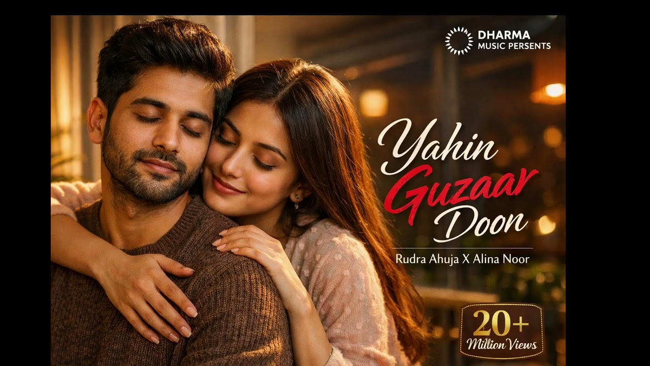 Yahin Guzaar Doon – Official Music Song | Rudra Ahuja X Alina Noor | Dharma Music 