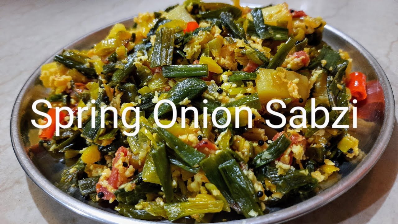 Spring Onion Ki Sabzi | Kandyachya Patichi Bhaji | Green Onion Recipe | Sidedish | Vani Cooks