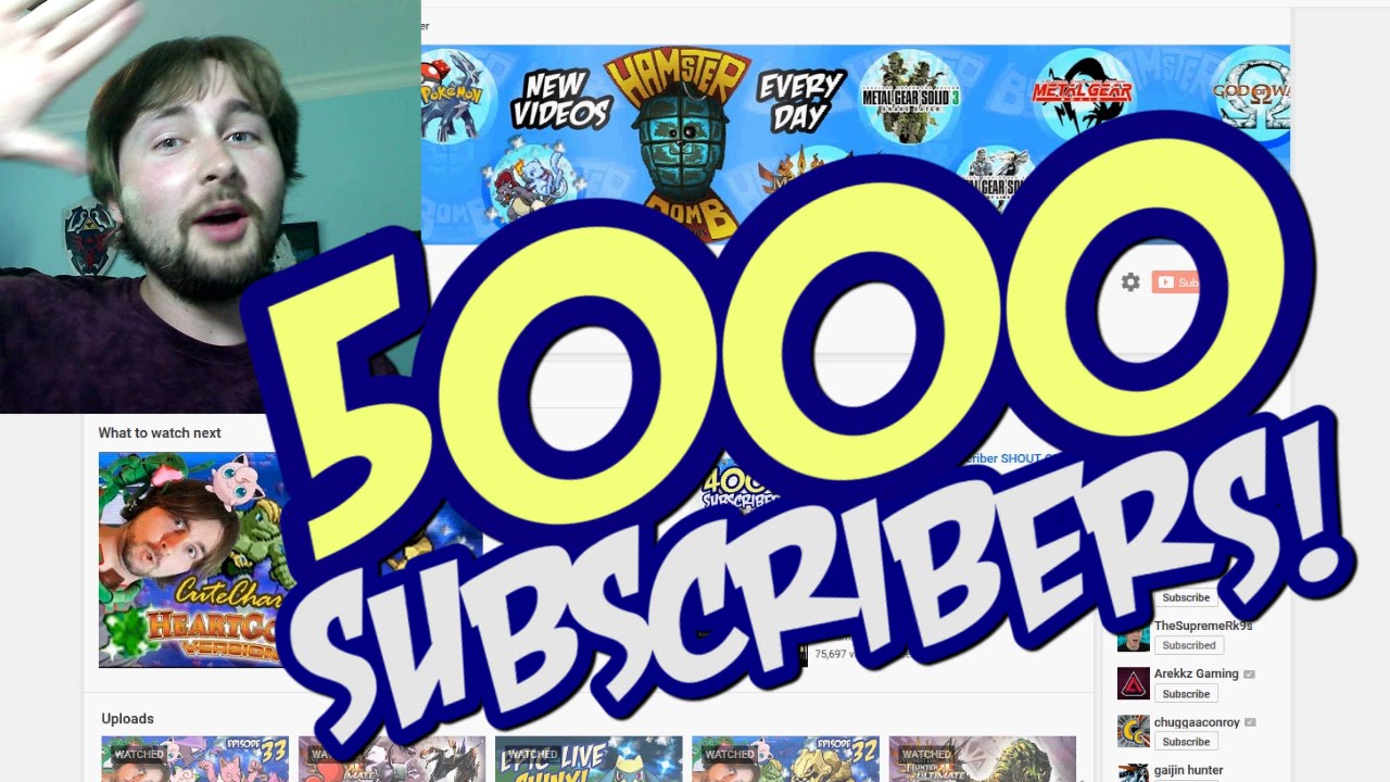 HamsterBomb's 5000 Subscriber SHOUT OUT!