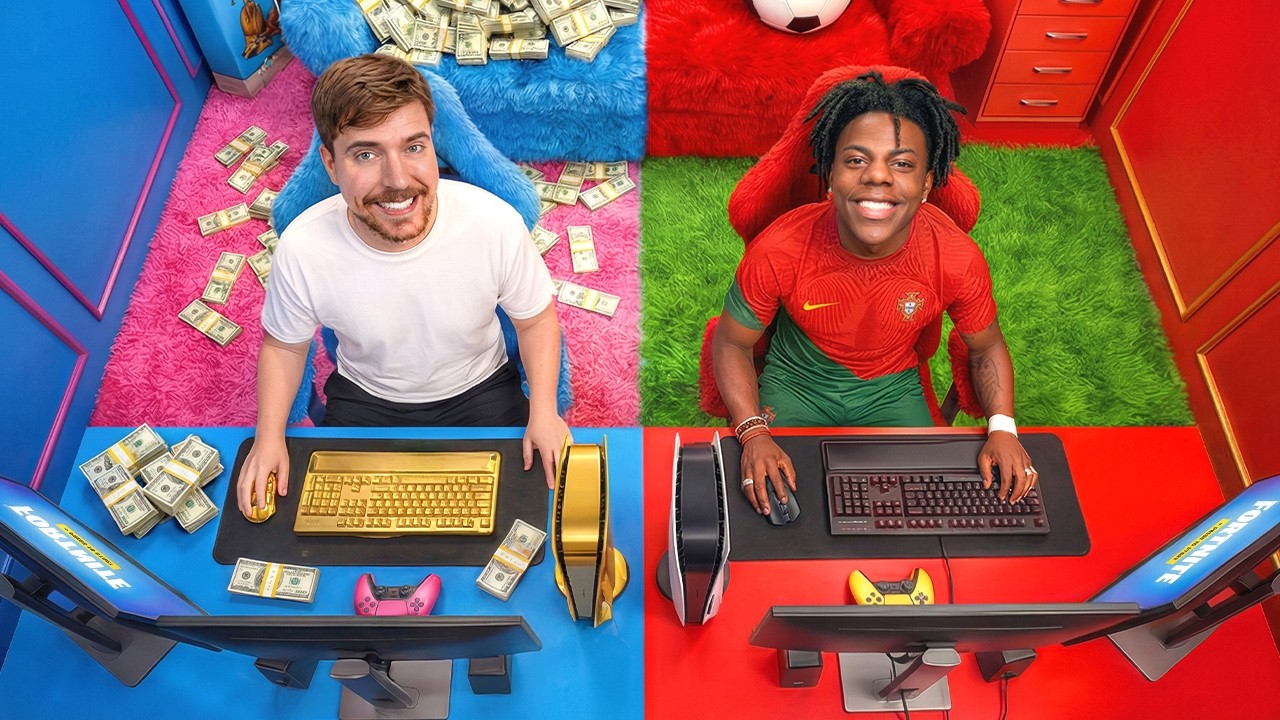 Я построил игровые комнаты мечты для MrBeast и iShowSpeed!