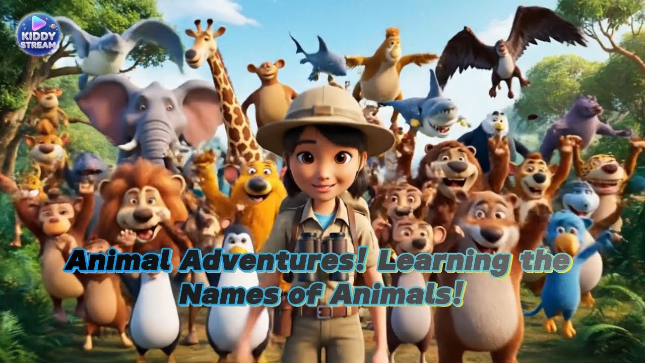 Animal Adventures! Learning the Names of Animals! #kids #kidsvideo #wildlife #learn #animals #forest
