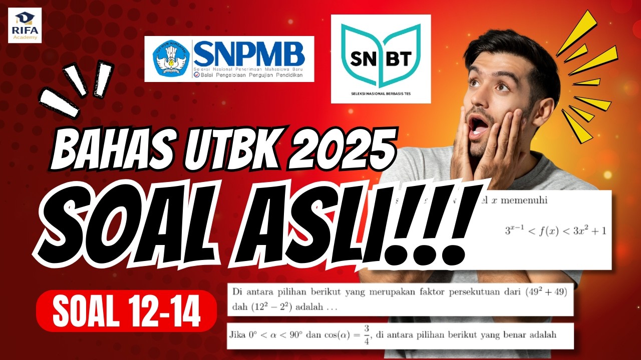 SIAP SNBT 2026‼️Bahas Soal Asli UTBK 2025 Pengetahuan Kuantitatif Soal No. 12-14 | Rifa Academy