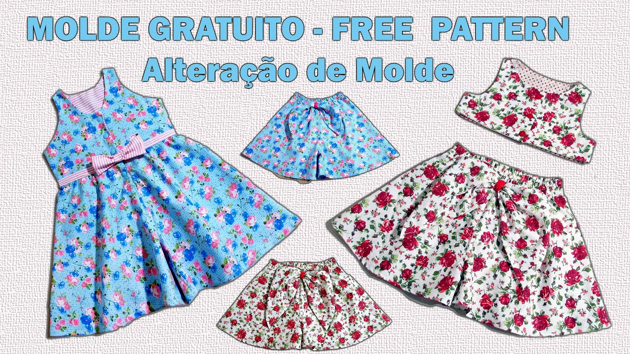 Saia-Short - Alterando Molde    -    #moldegratuitol#gratidão#donafada