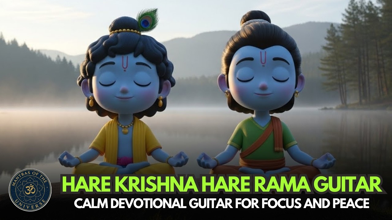 Hare Krishna Hare Rama On Guitar Lofi | Gentle Strings Carrying Sacred Sound