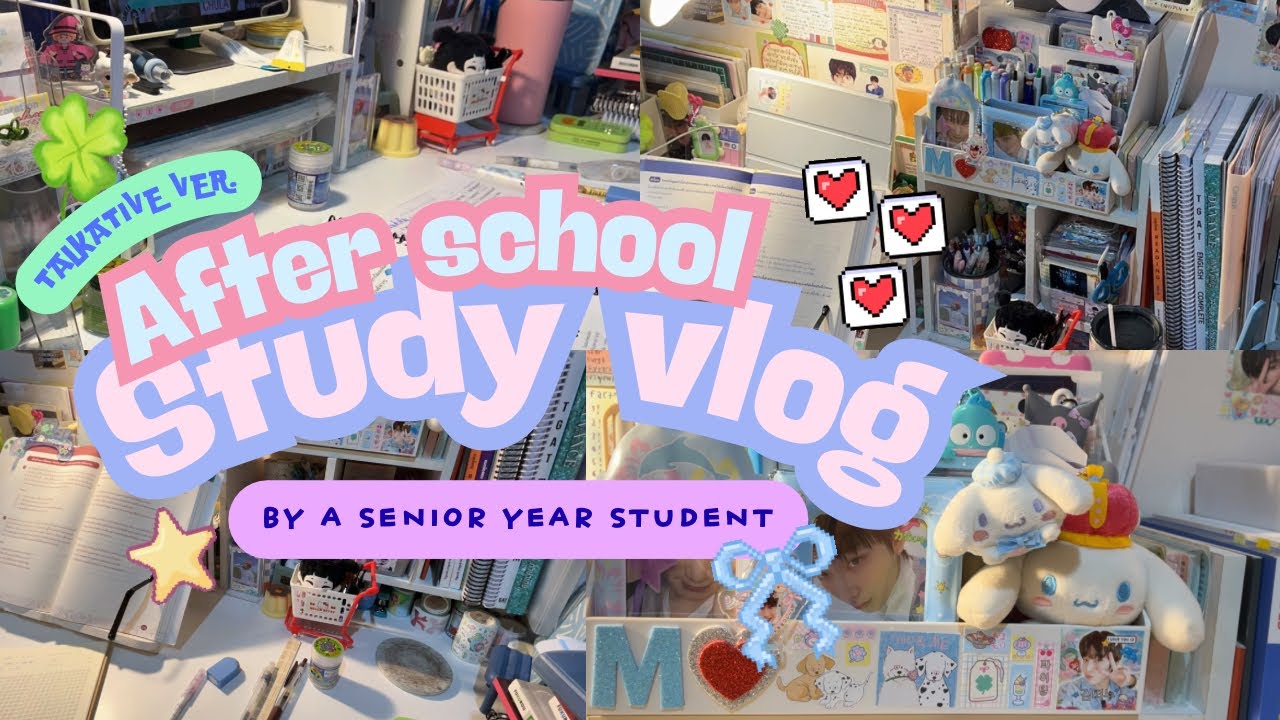 After school study vlog (talkative ver.) หลังเลิกเรียนทำอะไรบ้าง