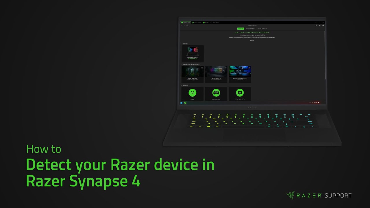 How to detect your Razer device in Razer Synapse 4