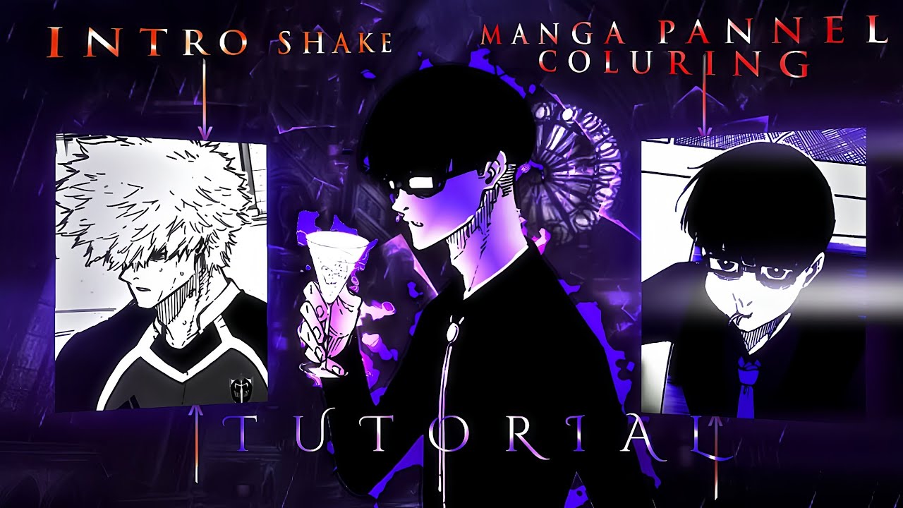 [ INTRO SHAKE  + MANGA PANNEL COLOURING TUTORIAL ❤️‍🔥] ( ALIGHT MOTION/AFTER MOTION TUTORIAL )