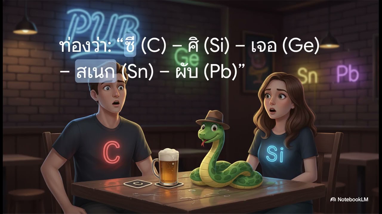วิธีจำตารางธาตุ 8 หมู่ ภายใน 10 นาที (จำแม่นไม่มีลืม!)