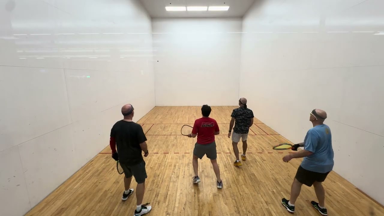 02.09.2026 3/4 Amir/Brandon vs. Robert/Miguel doubles racquetball at LAF Austin TX. 