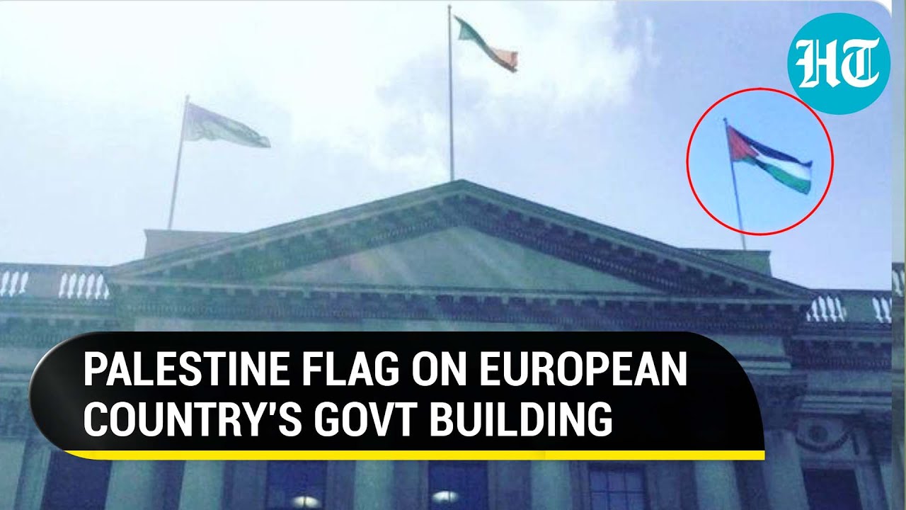 Bold Anti-Israel Move By Europe Nation: Palestine Flag Hoisted At Ireland Capital Dublin's City Hall