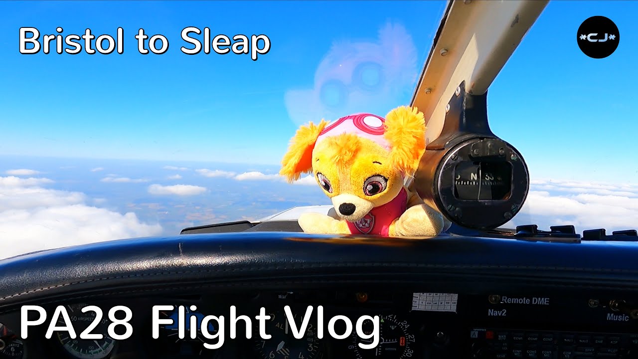 Bristol To Sleap | VFR On Top | Climbing Cruising Descending With Flaps