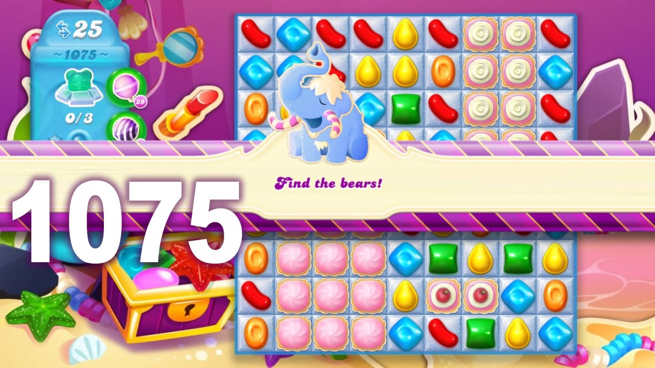 Candy Crush Soda Saga Level 1075 (3 stars, No boosters)