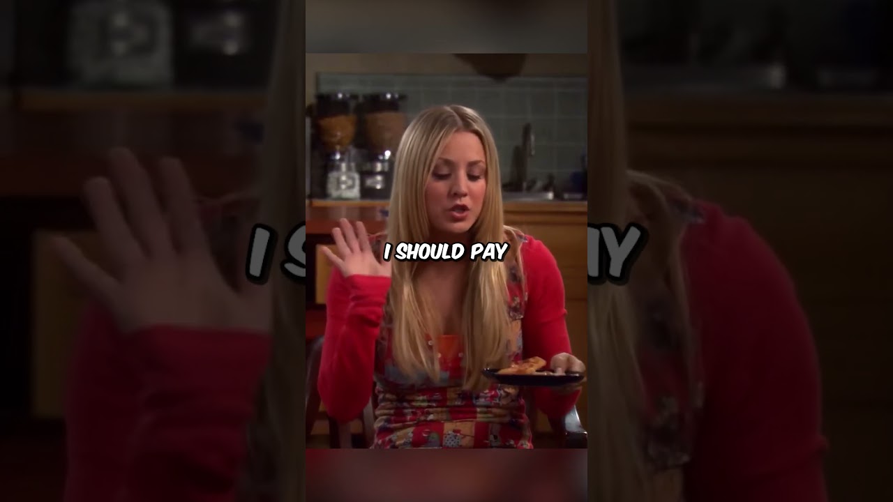Penny can't pay for her pizza slice 🤣
