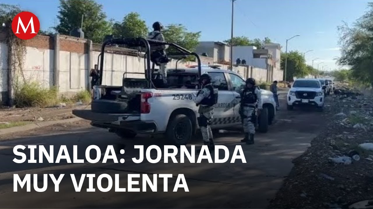 Se registra jornada violenta en Sinaloa; se abren 8 carpetas de investigación