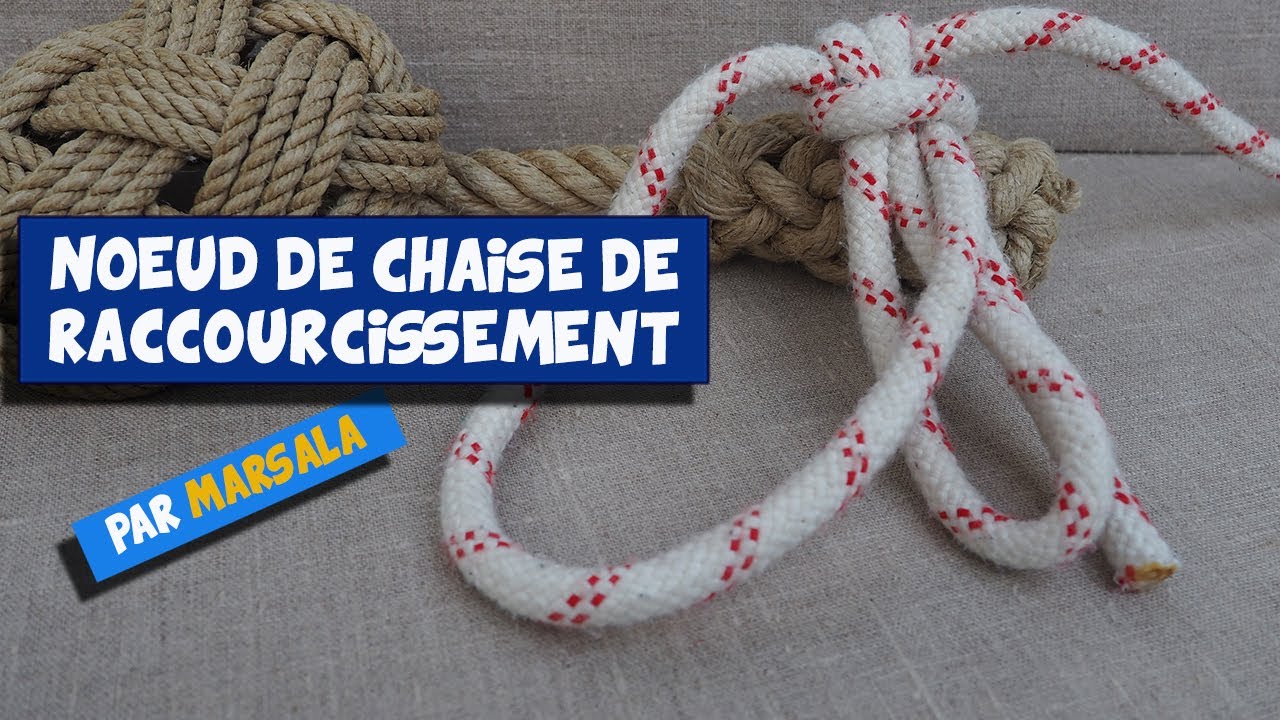 Noeud de chaise de raccourcissement #1150 #noeud à boucles multiples simple