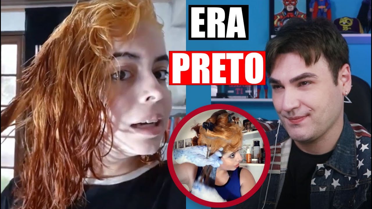 ELA DESCOLORIU O CABELO TINGIDO DE PRETO | SER&Aacute; QUE DEU CERTO? TEM SURPRESA RADICAL 🔥