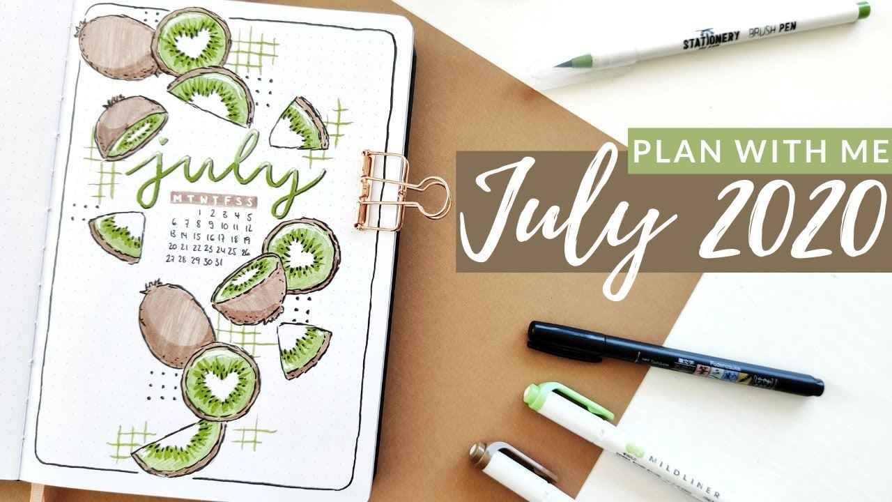 Plan With Me || July 2020 Bullet Journal Setup