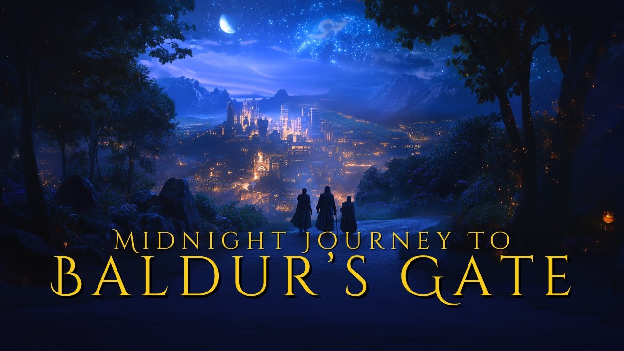 Midnight Journey To Baldur's Gate | Orchestral Fantasy Music | Original Baldur's Gate Music