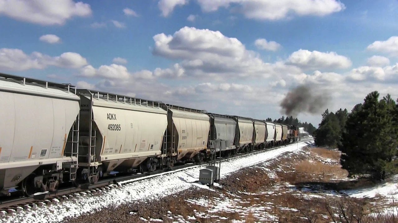 BNSF sand train stalls at Plain siding, Colorado