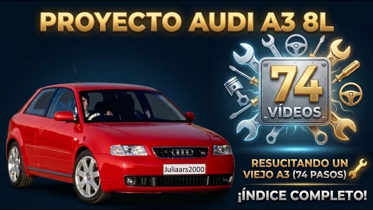 PROYECTO AUDI A3 1.9 130cv ASZ  Empezamos Limpiando el Motor. 🚗✨