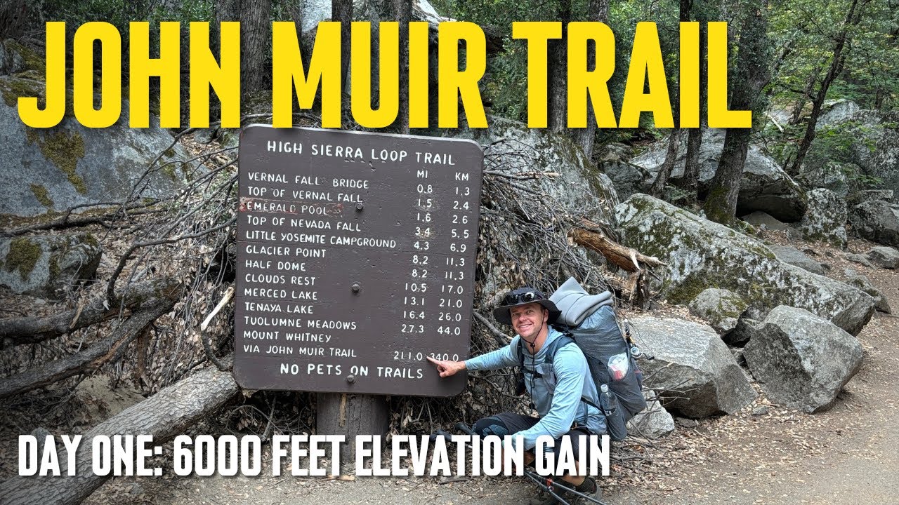 Backpacking the John Muir Trail Solo | Day 1: 6000 Feet Elevation Gain