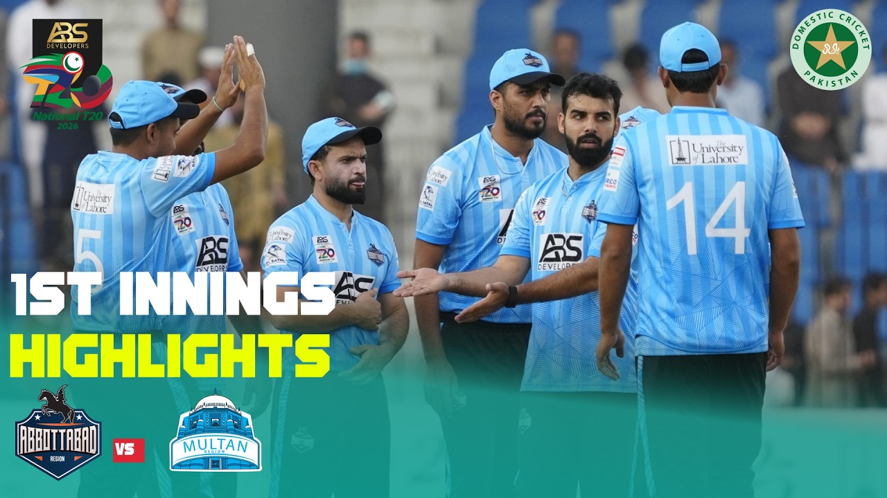 1st Innings Highlights | Abbottabad vs Multan | M3 | ABS Developers National T20 Cup 2026 | MZA1K