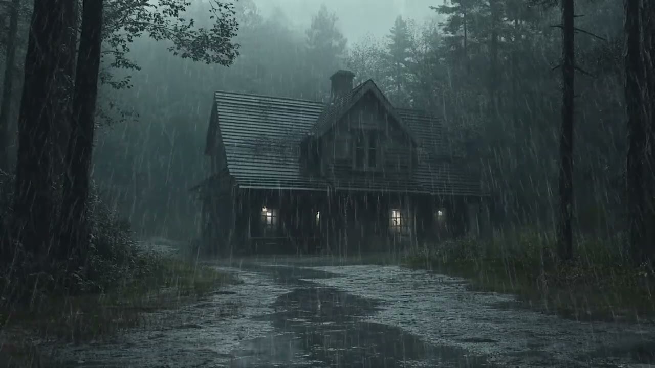 Relieve Stress and Relax with Heavy Rain in the Forest | Natural Sounds for Deep Sleep, Meditation