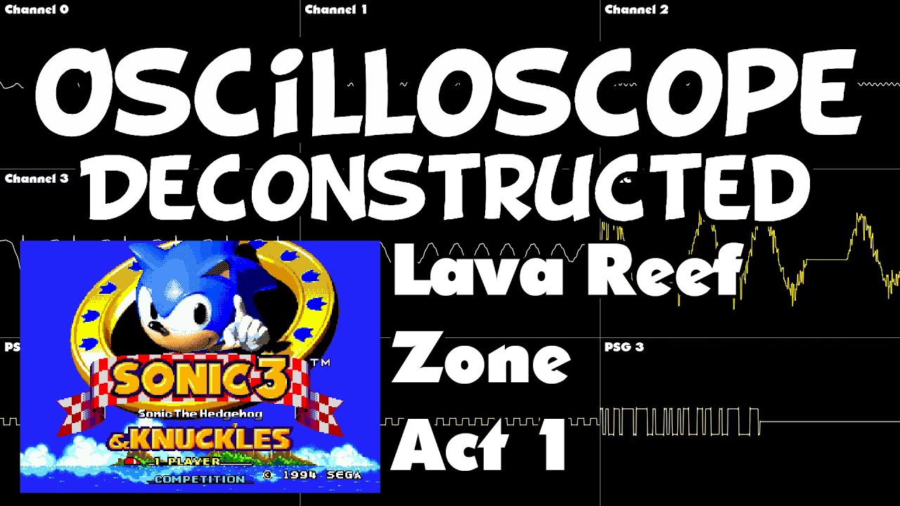 Sonic 3 and Knuckles - Lava Reef Zone Act 1 - Oscilloscope Deconstruction