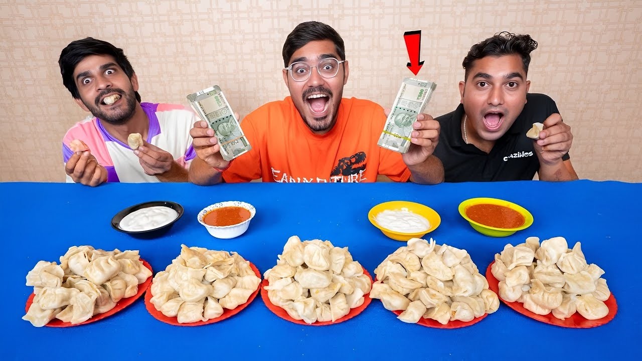 ₹100000 Momos Eating Challenge   ज्यादा मोमोज खाओ और जीतो एक लाख