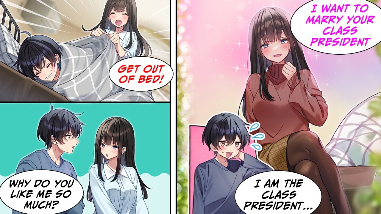 [Manga Dub] My childhood friend scolds me and praises my class president, but I AM the president...