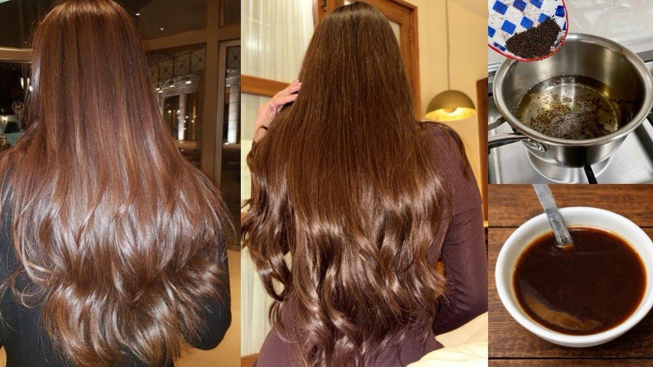 Black tea hair dye for dark brown 🟤 shiny, silky & smooth hair chocolate brown hair dye at home
